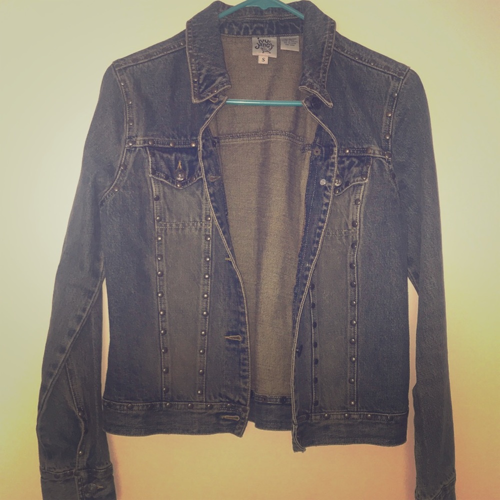 Studded jean jacket